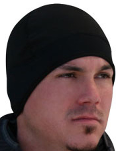 Black Microfleece & Neoprene, Helmet Liner